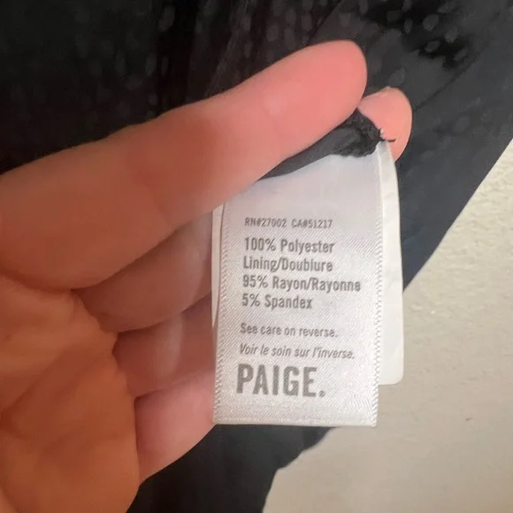 Paige Cerisa Surplice Bodysuit in Black - Picture 6 of 7